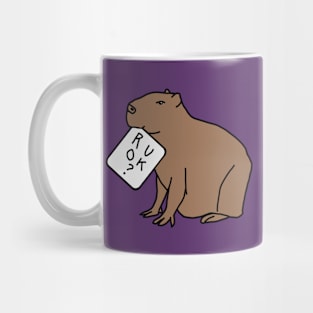 Are you Ok Capybara Wants to Know R U OK Mug